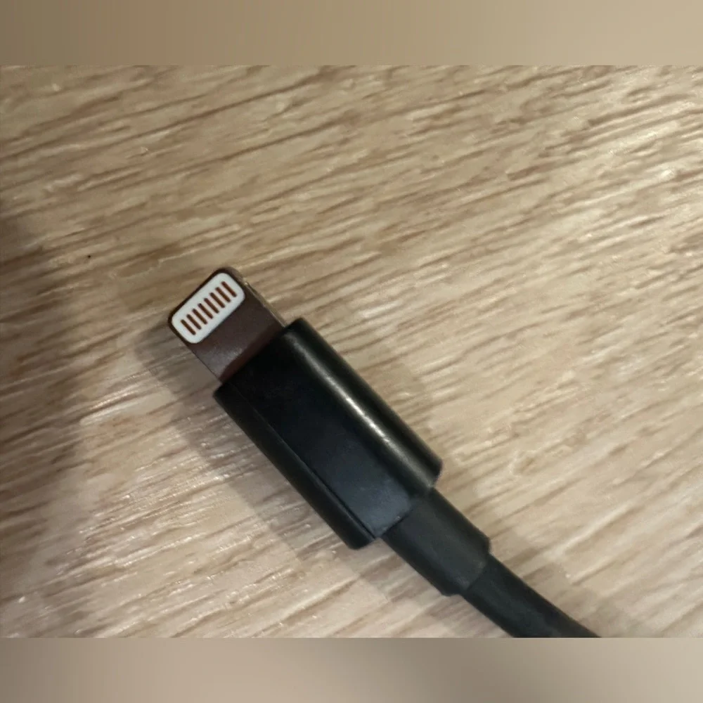 Black Car Charger with Lightning Connector IPhone IPad or IPod